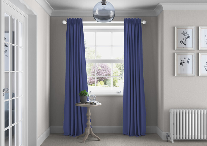 Faux Suede, Cornflower - Made to Measure Curtains - Image 5